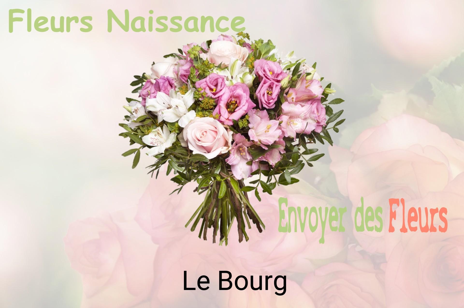 Bouquet de fleurs de naissance livré à Le Bourg